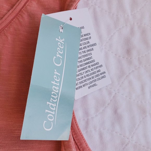 Coldwater Creek SMALL pink soft loose fit sleeveless tank top - Picture 9 of 10